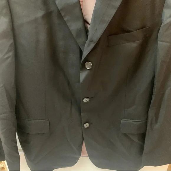 Hugo Boss Black Striped Rossellini Movie Wool Silk Blazer 52 - Picture 7 of 12
